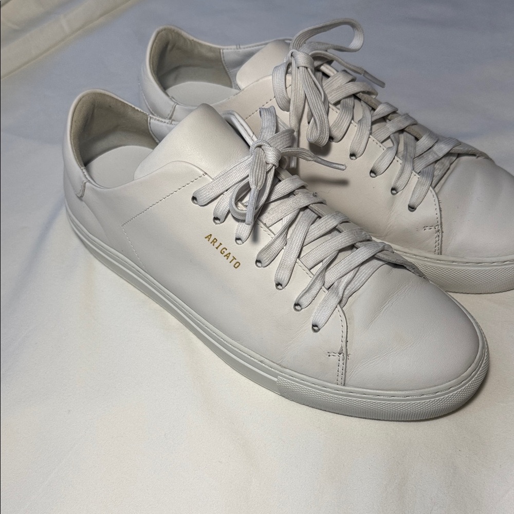 Axel Arigato Clean 90 White Leather Sneakers Size EU 41 US 9.5